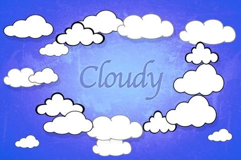 Cloudy. Stock Illustration