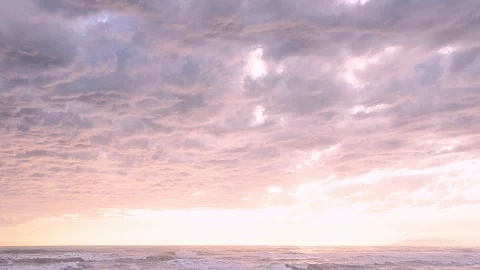 Cloudy italian seascape Video stock 95226940