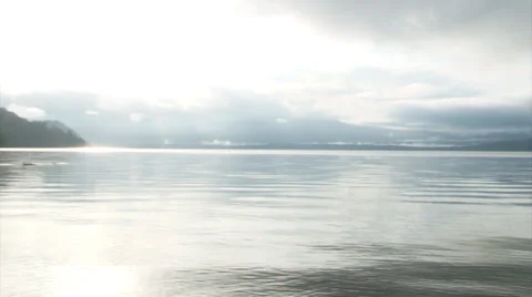 Cloudy lagoon sunrise Stock Footage 38925344