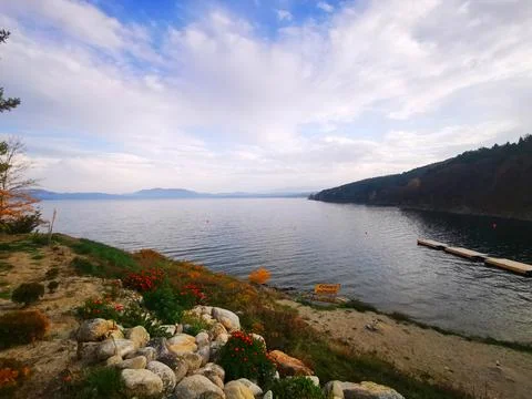 Cloudy Lake Stock Photos