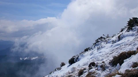 Cloudy landscape of Carpathia Mountains Stock-Footage 117929284