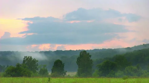 Cloudy landscape 스톡 동영상 34433635