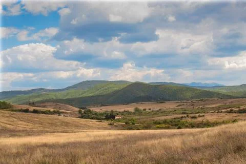 Cloudy landscape of the Mountain. Stock Photos