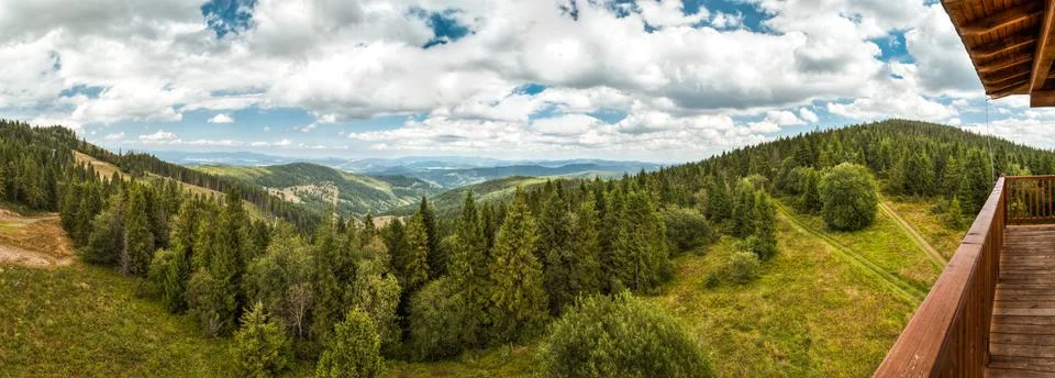 Cloudy landscape Stock Photos