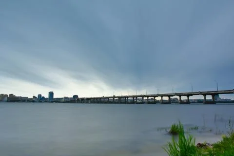 Cloudy landscape Stock Photos