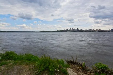 Cloudy landscape Stock Photos