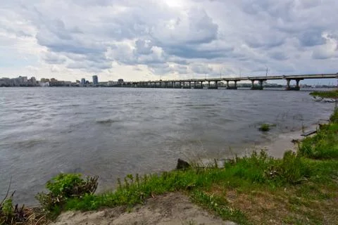 Cloudy landscape Stock Photos