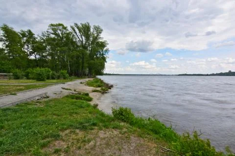 Cloudy landscape Stock Photos