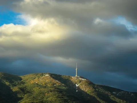 Cloudy landscape Stock Photos