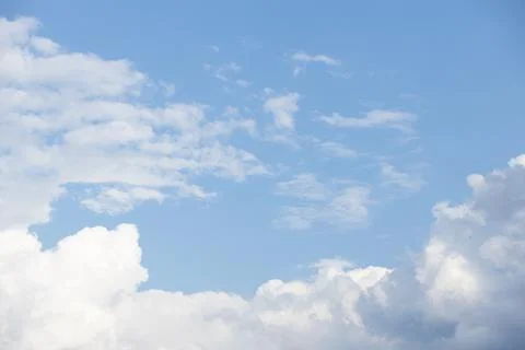 Cloudy landscape in the sky. Background. Frame. Place for your text Stock Photos