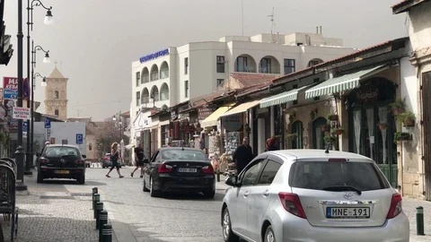 Cloudy Larnaca Multiple Footage Stock-Footage 89644289