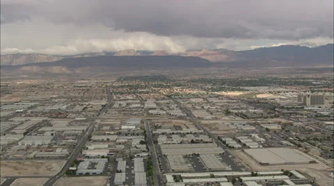 Cloudy Las Vegas Strip Stock Footage 37286010