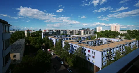 Cloudy Lichtenberg View From High Building Stock-Footage 134904143