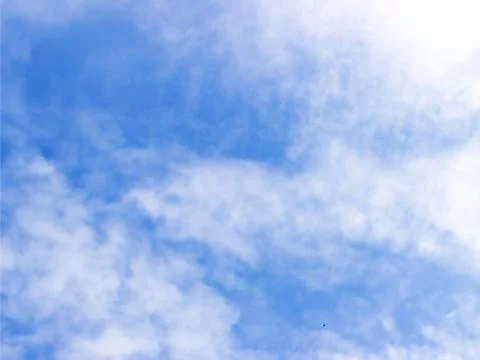 Cloudy in light blue sky Stock Photos