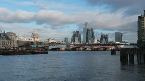 Cloudy London Skyline Stock Footage 231098444