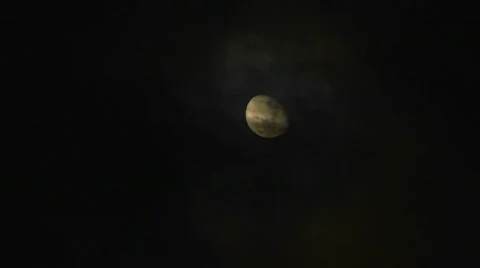 Cloudy Moon Stock-Footage 331605