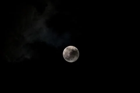 Cloudy Moon Foto stock