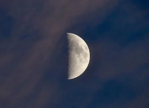 Cloudy Moon. Stock Photos