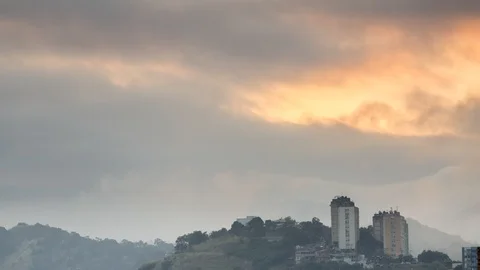 A cloudy morning Stock Footage 110931449