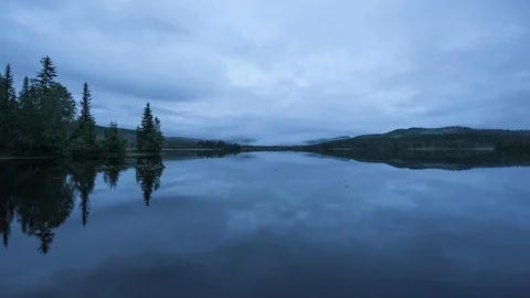 Cloudy morning in Norway Stock Footage 86533339