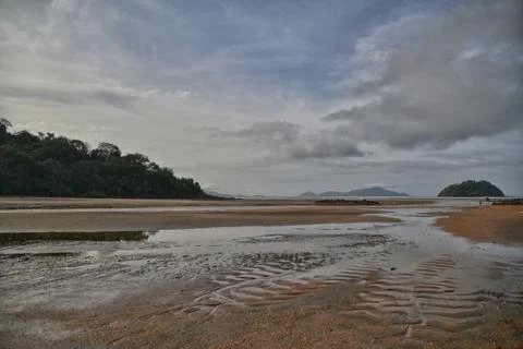 Cloudy morning Stockfoto's