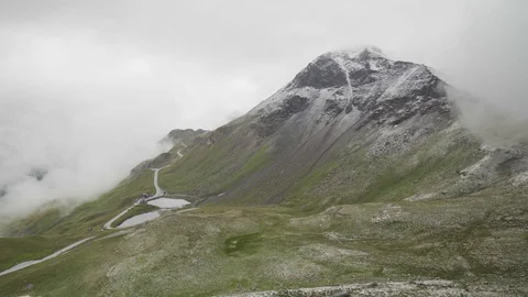 Cloudy mountain Video stock 127577899