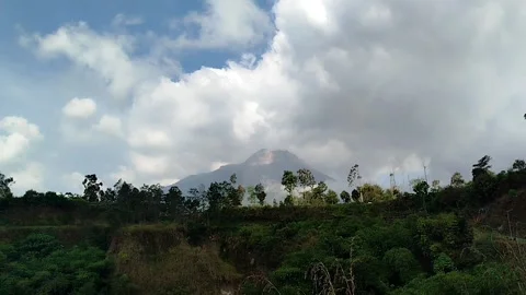 Cloudy mountain Stock Footage 341827887