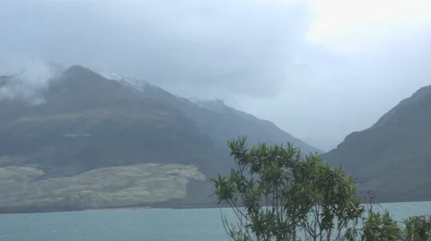 Cloudy Mountain Pan Stock Footage 63983829