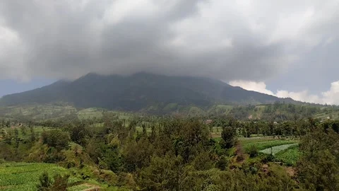 Cloudy mountain peak  Stock Footage 341827811