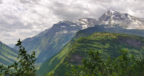 Cloudy Mountain Scenery Stock Footage 44234617
