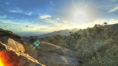 Cloudy Mountain Sunset 7 Video stock 53777859