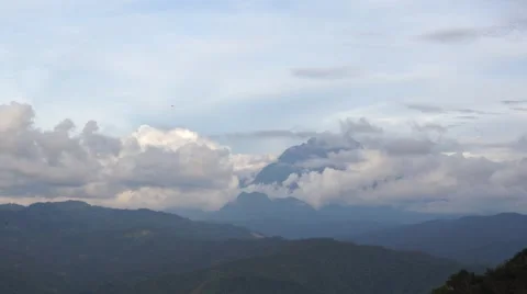 Cloudy mountain time lapse Stock Footage 43226888