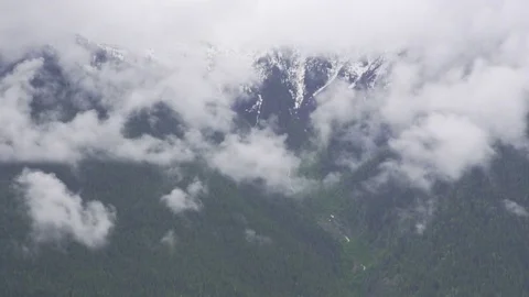 Cloudy Mountain Time Lapse Stock Footage 84444287