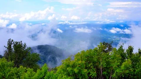 Cloudy Mountain Vista (2) Stock Photos