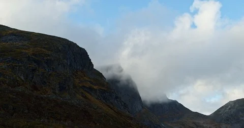 Cloudy Mountains 2 Stock Footage 122997089
