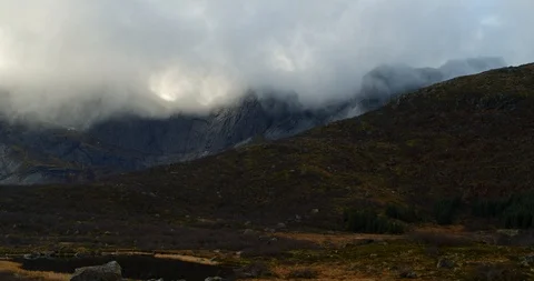 Cloudy Mountains Stock Footage 122997138