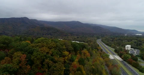 Cloudy Mountains in North Carolina Stock Footage 146831707