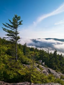 Cloudy mountains Stock Photos