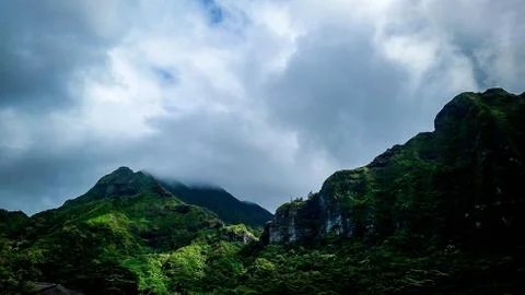Cloudy Mountains Stock Photos