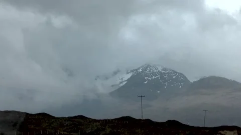 Cloudy Mountains in Scotland. Video stock 178497419