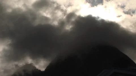Cloudy moutain - September 15th, 2010 Stock Footage 314065703