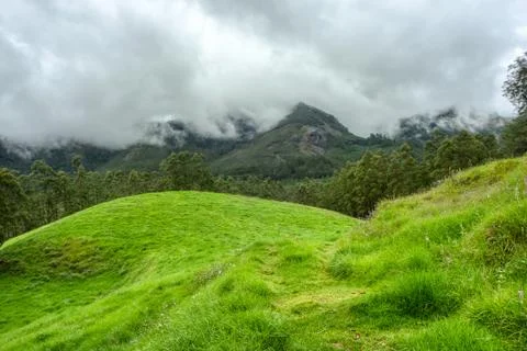 Cloudy Munnar Foto stock