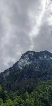 The Cloudy Mystical Mountain Stock Photos