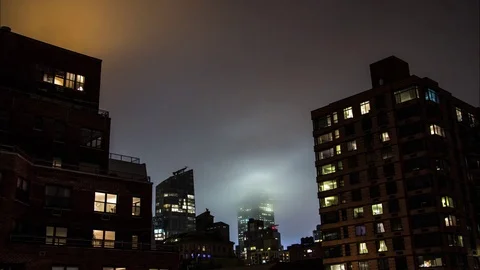 Cloudy New York Stock Footage 74645222