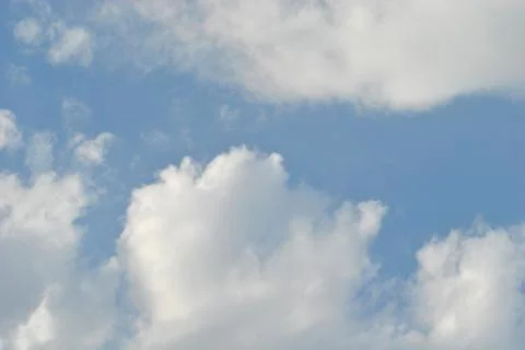 Cloudy nice sky at midday with sun bright Stock Photos