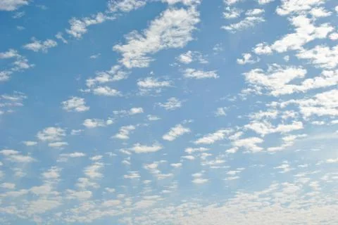 Cloudy nice sky at midday with sun bright Stock Photos