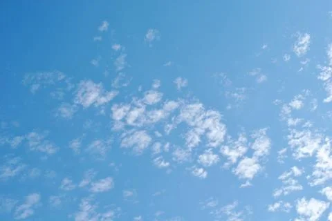 Cloudy nice sky at midday with sun bright Stock Photos