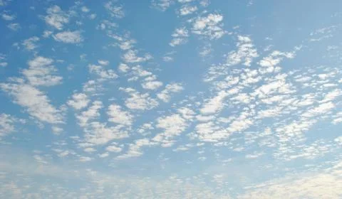 Cloudy nice sky at midday with sun bright Stock Photos