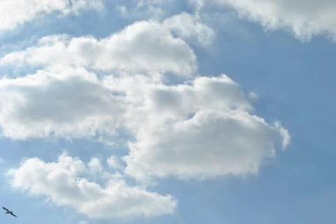 Cloudy nice sky at midday with sun bright Stock Photos