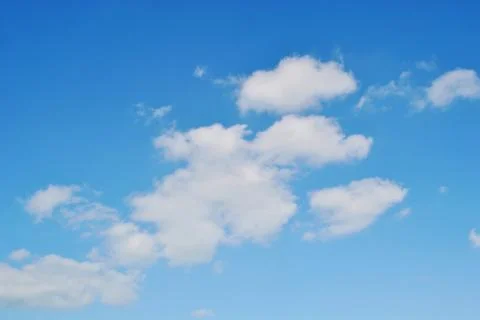 Cloudy nice sky at midday with sun bright Stock Photos